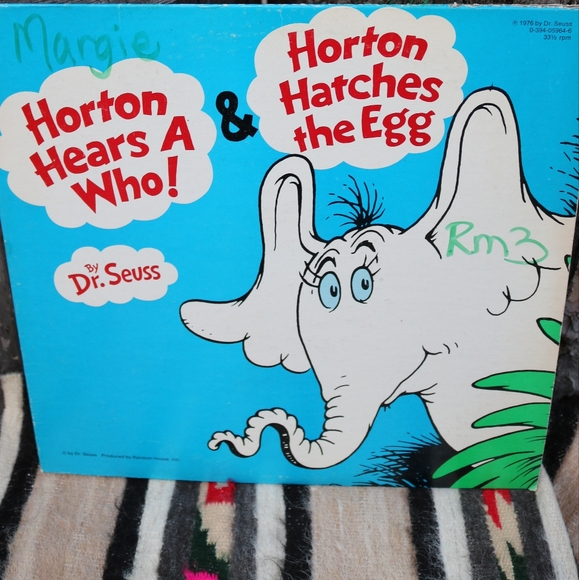 Vintage Other - VINTAGE Horton Hears a Who! Horton Hatches the Egg VINYL RECORD Book Nostalgia